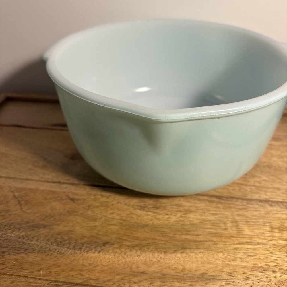Vintage Aqua Glasbake for Sunbeam Mixing Bowl